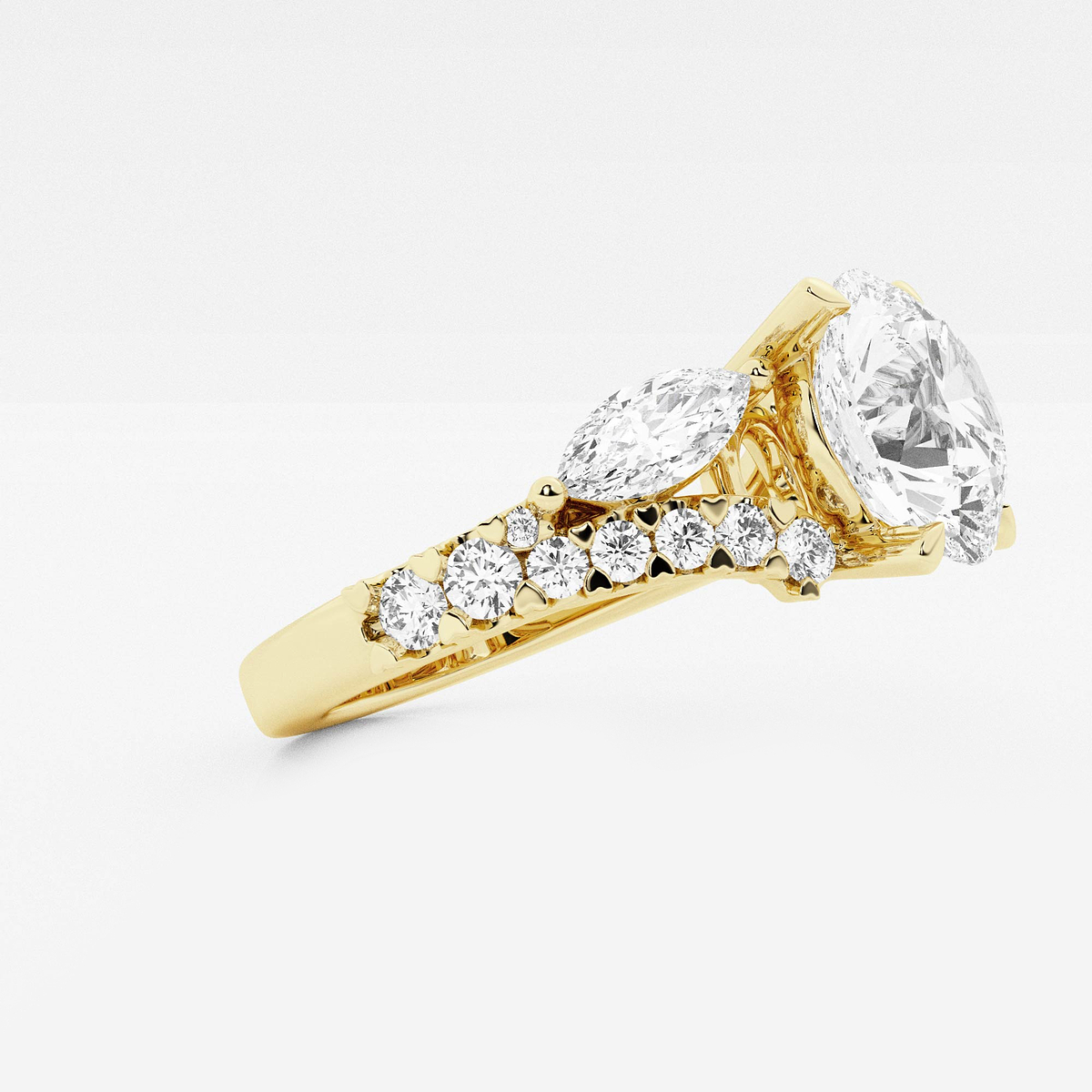 Additional Image 1 for  5 1/2 ctw Round Lab Grown Diamond Engagement Ring